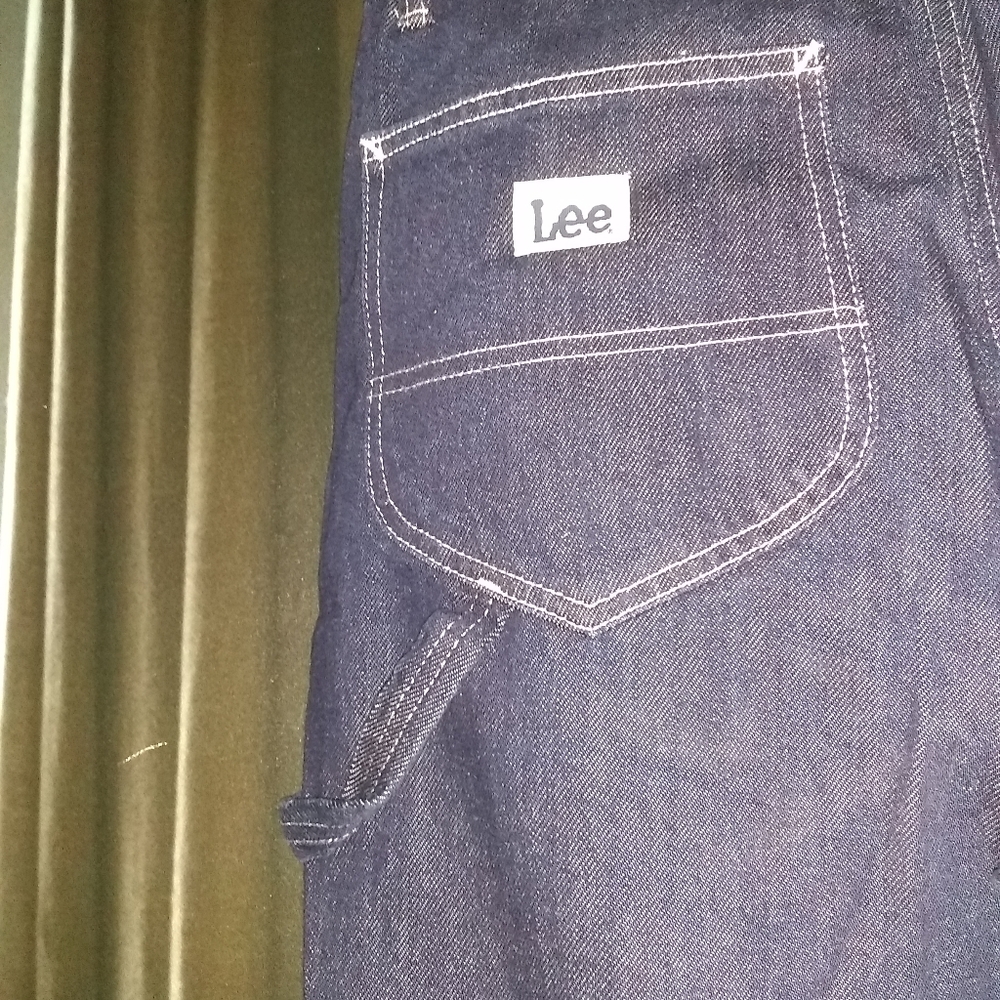 Lee Vintage Modern Nwt Dark High Rise Dungaree Carpenter Ankle Pants - Picture 8 of 14